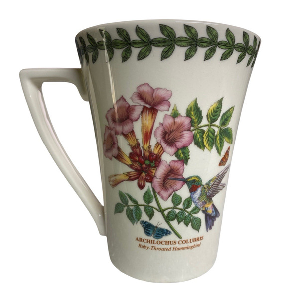 Portmeirion Botanic Garden Ruby Throated Hummingbird England Discontinued Mug - Picture 1 of 6